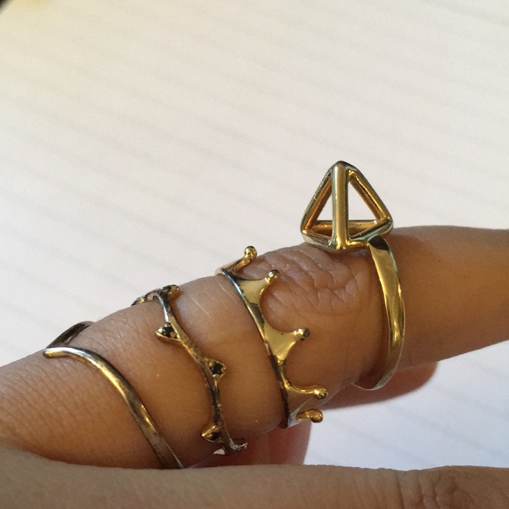 Assorted Ring Bundle For Small Hands/Fingers Gold - image 5